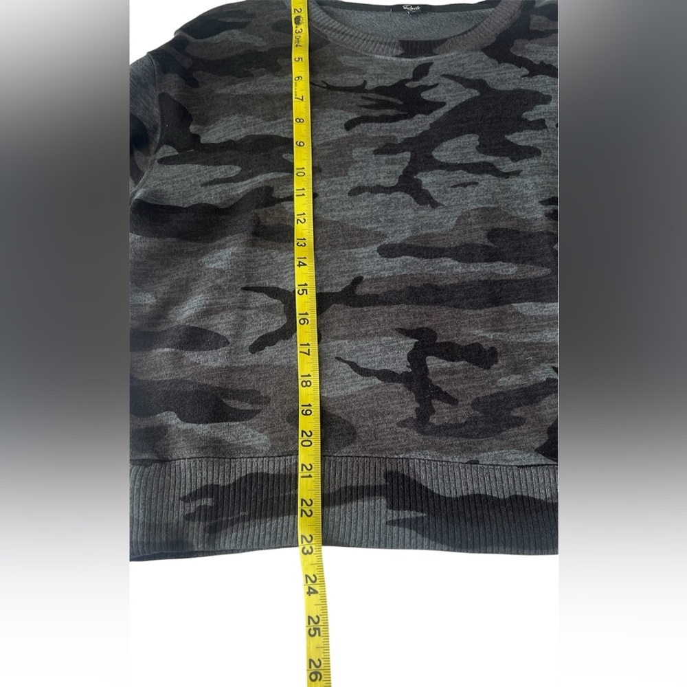 Rails Iron Camo Print Ramona Pullover Crewneck Sweatshirt Size Medium - Picture 8 of 10